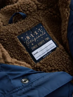 Next marine - Manteau matelassé doublé Borg (3mois à7ans) Clearance