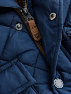 Next marine - Manteau matelassé doublé Borg (3mois à7ans) Clearance