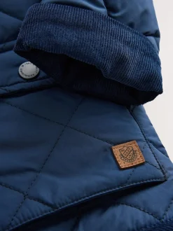 Next marine - Manteau matelassé doublé Borg (3mois à7ans) Clearance