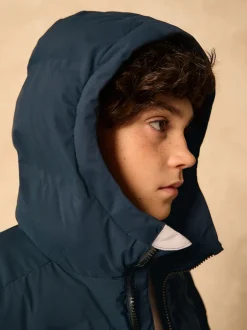 Next - Manteau rembourré doublé en micropolaire Résistant à la douche (3-17ans) marine