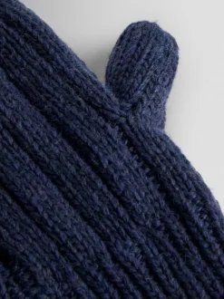 Jojo Maman Bébé marine - Mitaines en maille Hot