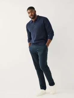 Next marine - Moulant - N. Premium Smart Coton TENCEL™ Chinos en Blend de lyocell avec taille confort Clearance