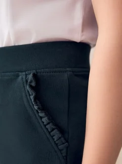 Next marine - Pantalon d’école extensible riche en coton à enfiler (3-16ans)