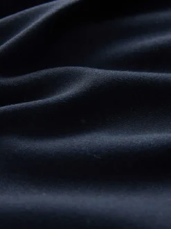 Next marine - Pantalons à jambe large et dos élastique en laine New