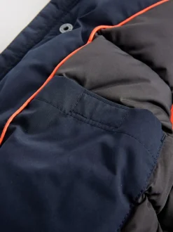 Next marine - Parka épaisse Résistant à la douche bordée de fausse fourrure (3-16ans) Discount