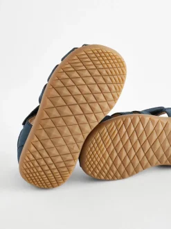 Next marine - Sandales de marche en cuir à fermeture scratch bébé Clearance