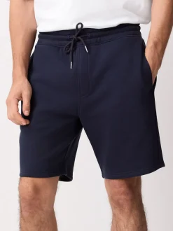 Next marine - Short à poche zippée en jersey brossé New