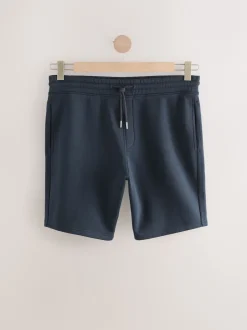 Next marine - Short à poche zippée en jersey brossé New