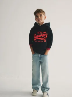 Superdry marine - Logo Sweat-shirt à capuche Outlet