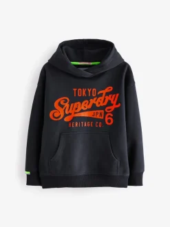 Superdry marine - Logo Sweat-shirt à capuche Outlet