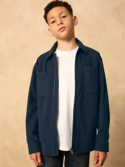 Next marine - Surchemise zippée en velours côtelé (3-16ans) Sale