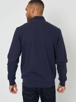 Threadbare marine - Sweat-shirt zippé à quart de tour Clearance