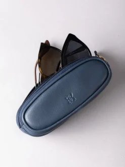 Lakeland Leather - Étui Lakeland en cuir à deux verres marine Discount