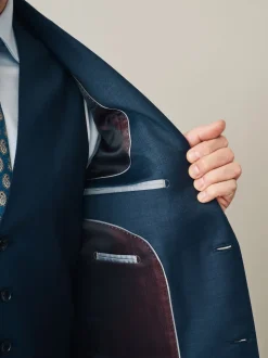 Next marine - Veste de Costume Coupe ajustée Signature Cerutti 100% laine italienne Online
