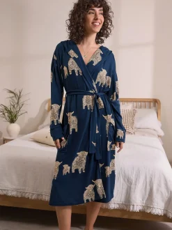 Next Marine Hamish the Highland Cow - Robe de chambre légère douillette New