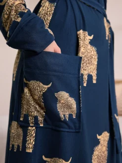 Next Marine Hamish the Highland Cow - Robe de chambre légère douillette New