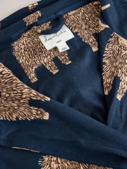 Next Marine Hamish the Highland Cow - Robe de chambre légère douillette New