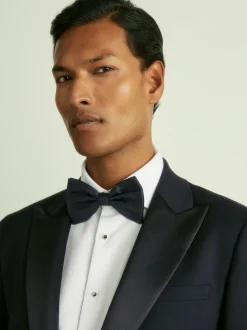 Reiss Marine noire - Nœud papillon Boyle en gros-grain de soie Clearance