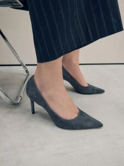 Next - Chaussures de milieu de terrain en cuir Marine Suede