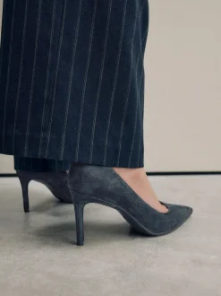 Next - Chaussures de milieu de terrain en cuir Marine Suede