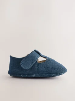 Next Marine Suede - Leather Bébé T-Bar Chaussures (0-24mths) Best