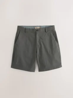 Next Marine/Charbon - - Short chino extensible 2 Pack Ajustement lâche Outlet