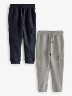 Next Marine/Gris - Lot de 2 joggings cargo (3-16ans) Hot