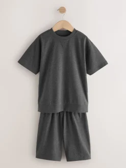 Next - Lot de 3 pyjamas à jambes courtes (3-16ans) (3-16ans) Marine/Gris Outlet