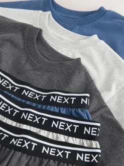 Next - Lot de 3 pyjamas à jambes courtes (3-16ans) (3-16ans) Marine/Gris Outlet