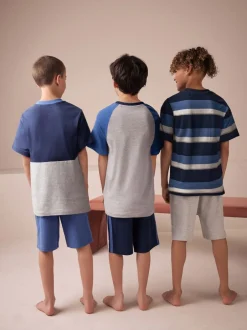 Next Marine/Gris - Pyjama court 3 Pack (3-16ans) Best