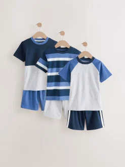 Next Marine/Gris - Pyjama court 3 Pack (3-16ans) Best