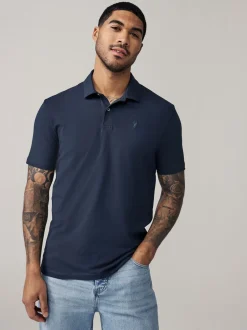 Next Marine/Noir/Gris/Blanc/Vert sauge Vert - Slim Fit (Slim Fit) - Polo en jersey Manches courtes 5 Pack Online