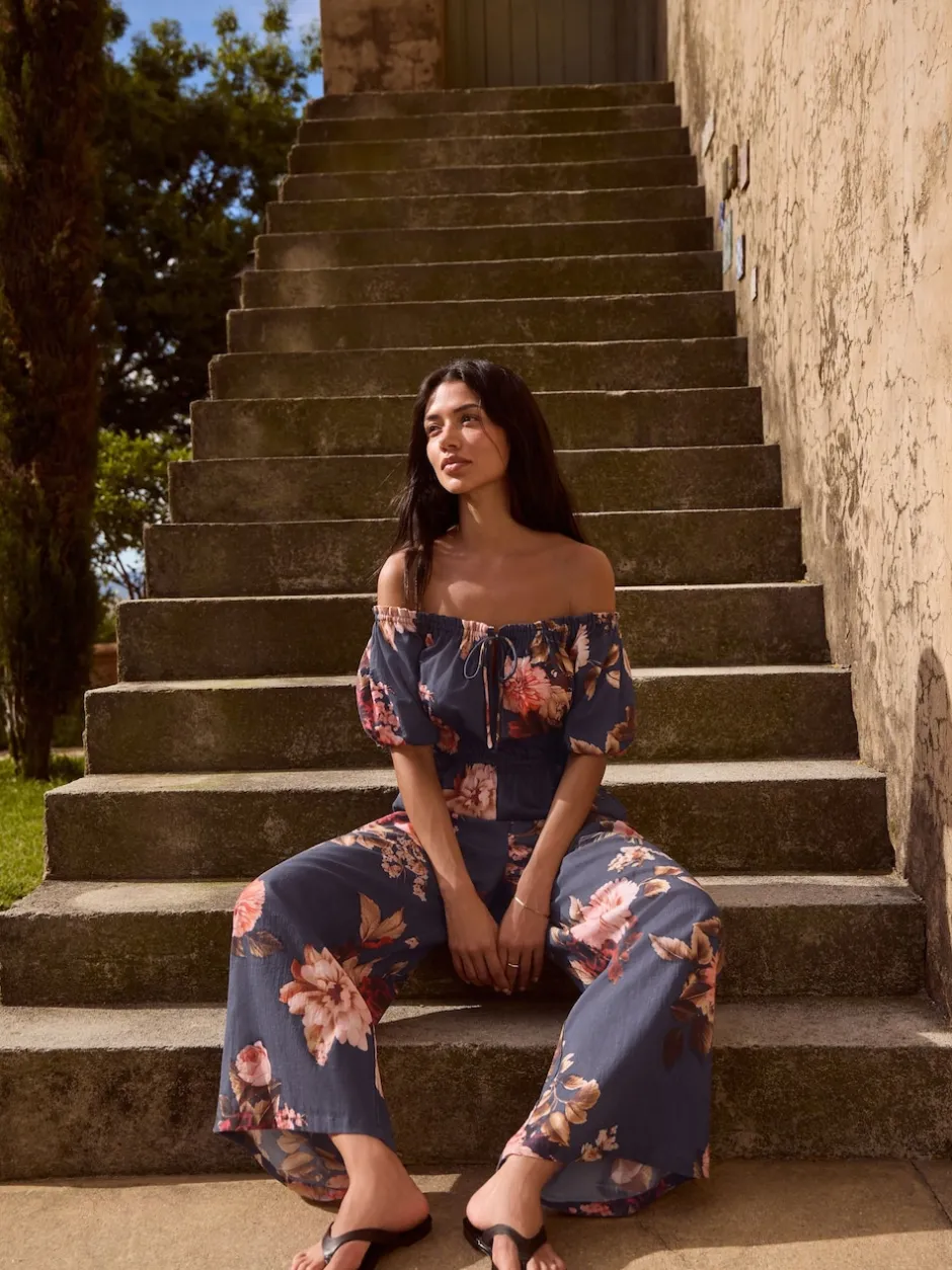 Next Marine/Rose - Combinaison à épaules dénudées Best