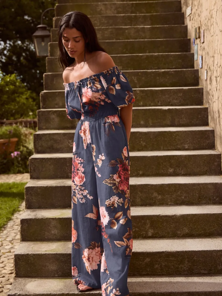 Next Marine/Rose - Combinaison à épaules dénudées Best