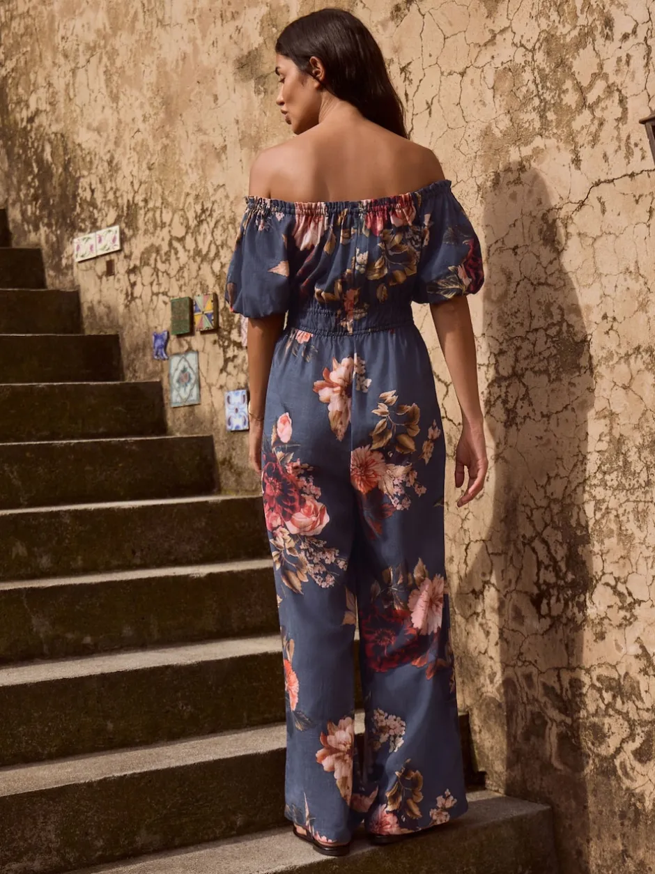 Next Marine/Rose - Combinaison à épaules dénudées Best