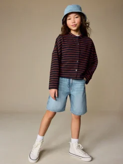 Next Marine/Rouge - Cardigan texturé rayé (3-16ans) Online
