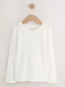 Next - Lot de 3 Hauts à manches longues côtelés (3-16ans) Marine/White Stripe Online