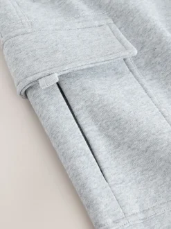 Next Marl gris - Slim Fit (Slim Fit) - Joggings Cargos Coupe ajustée lourds brossés Clearance