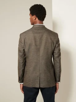 Next Marron - Ajustement régulier - Blazer intelligent texturé Online