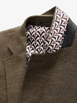 Next Marron - Ajustement régulier - Blazer intelligent texturé Online