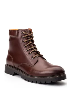Base London Marron - Bottes en nickel à 7 œillets