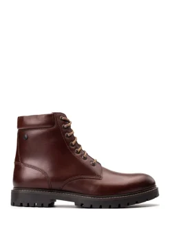 Base London Marron - Bottes en nickel à 7 œillets