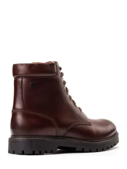 Base London Marron - Bottes en nickel à 7 œillets