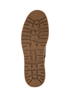 Pavers Marron - Bottes en Cuir Coupe large avec semelle poignée Hot