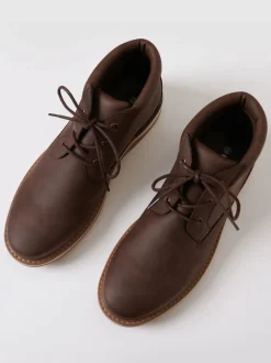 Threadbare Marron - Bottes à lacets Hot