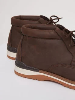 Threadbare Marron - Bottes à lacets Hot