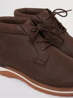 Threadbare Marron - Bottes à lacets Hot