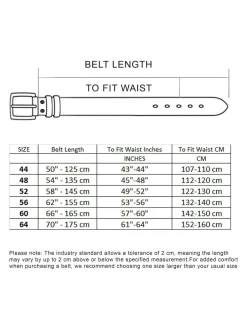 D555 Marron - Ceinture Gavin en Cuir véritable fabriqué à la main 3.7 Largeur cm Best