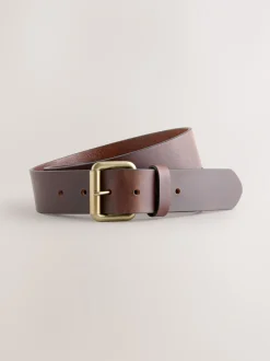 Next Marron - Ceinture décontractée en cuir avec boucle à rouleau Sale