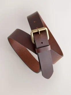 Next Marron - Ceinture décontractée en cuir avec boucle à rouleau Sale